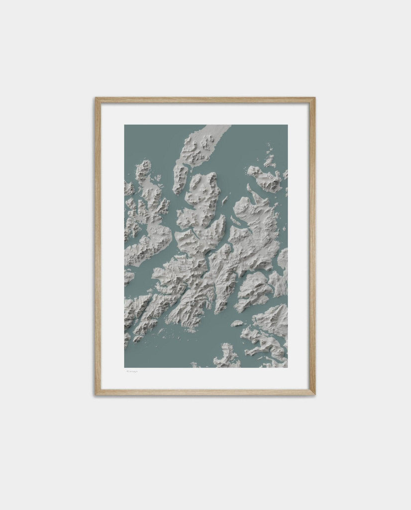 Hinnøya poster – Elevation - 30 x 40 cm - Posters Prints &