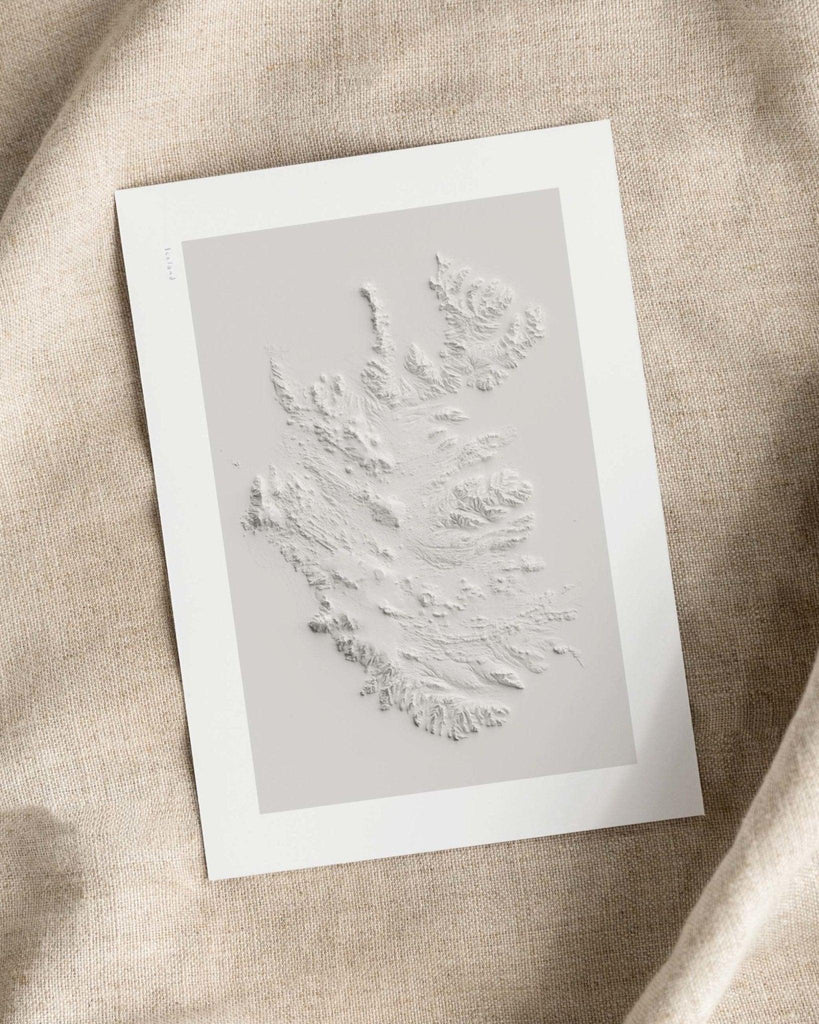 Island No.1 poster – Elevation - Fjelltopp