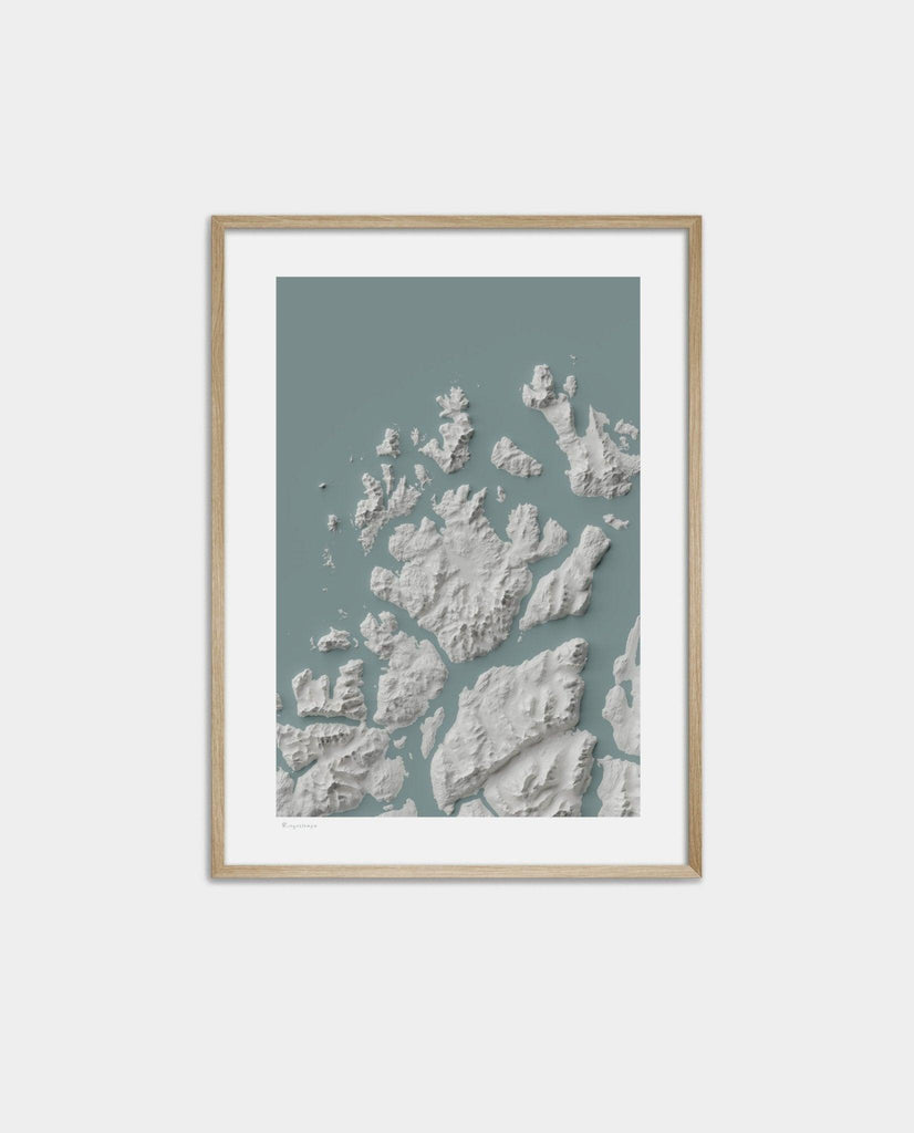 Ringvassøya poster – Elevation - Fjelltopp